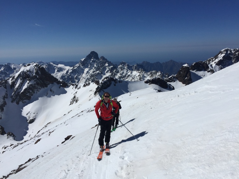 Pointe des Éboulis en ski