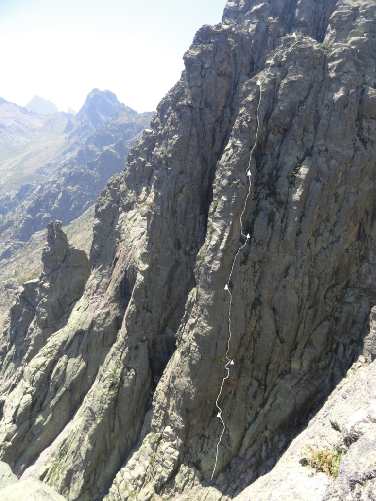 Capu di Marcia, nouvelle voie Capu di Marcia, nouvelle voie