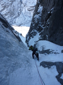 Couloir de droite au Lombarducciu Couloir de droite au Lombarducciu