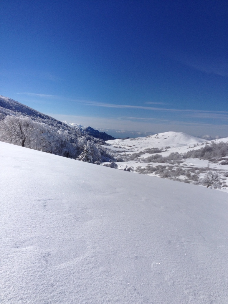 Ski de randonnée en Corse et sondage de neige
