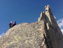 Devant l'aiguille du Fou