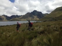 Descente sur la lagunas de Mojanda Descente sur la lagunas de Mojanda