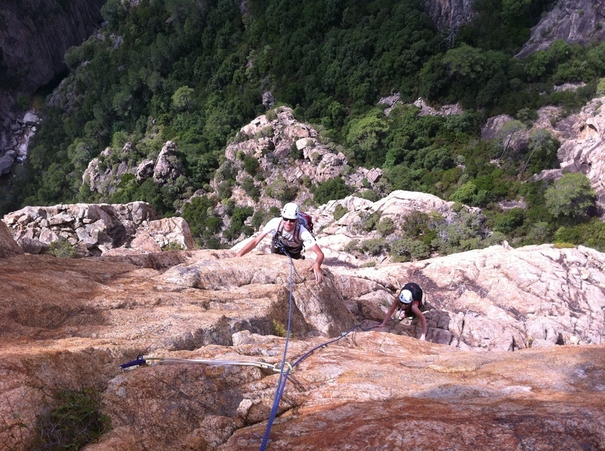 Course d'escalade au Castellucciu Course d'escalade au Castellucciu