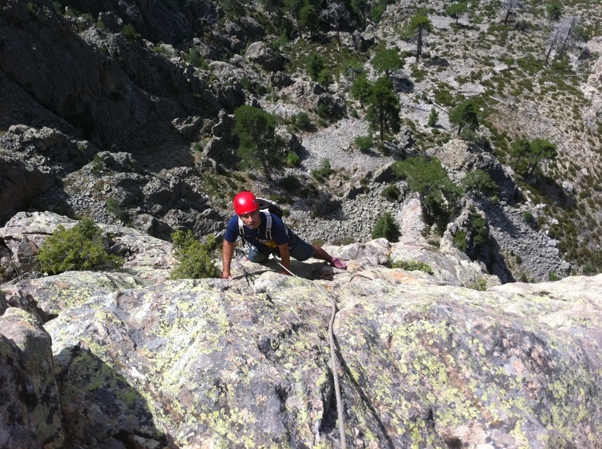 Escalade dans la Restonica Escalade dans la Restonica