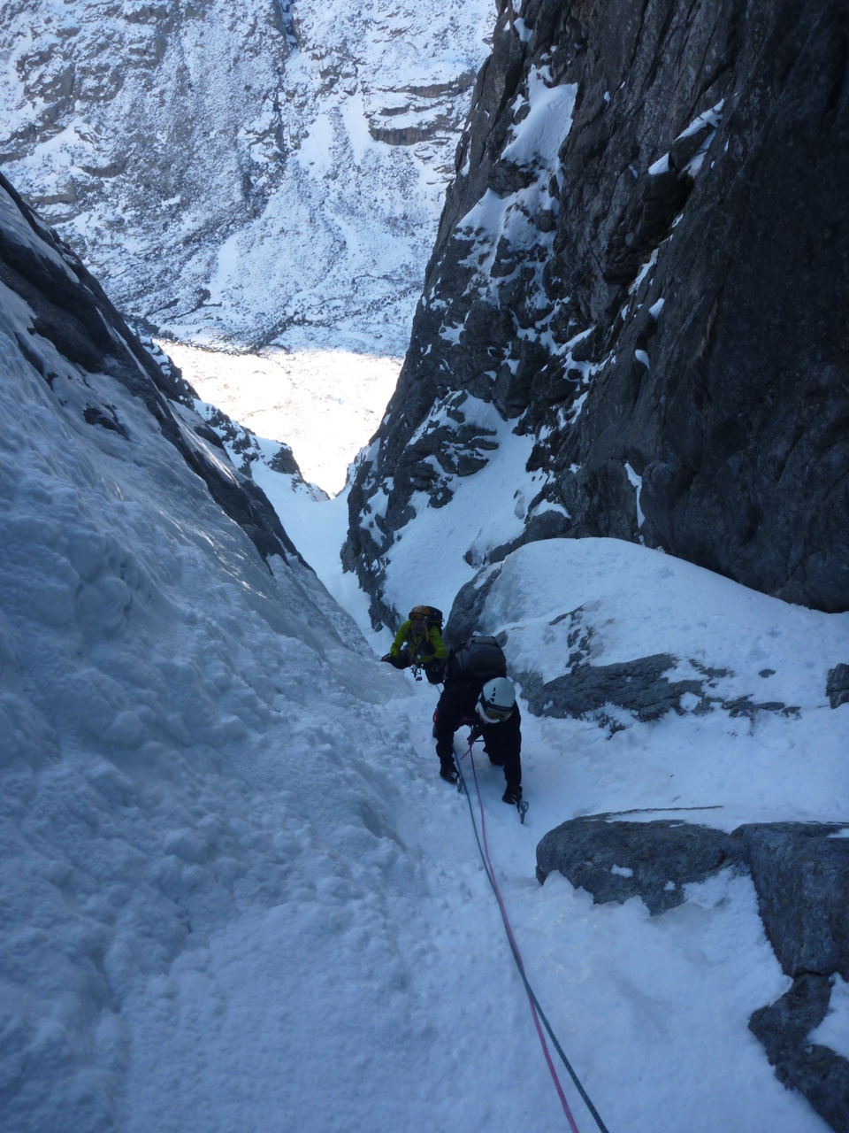 Couloir de droite au Lombarducciu Couloir de droite au Lombarducciu