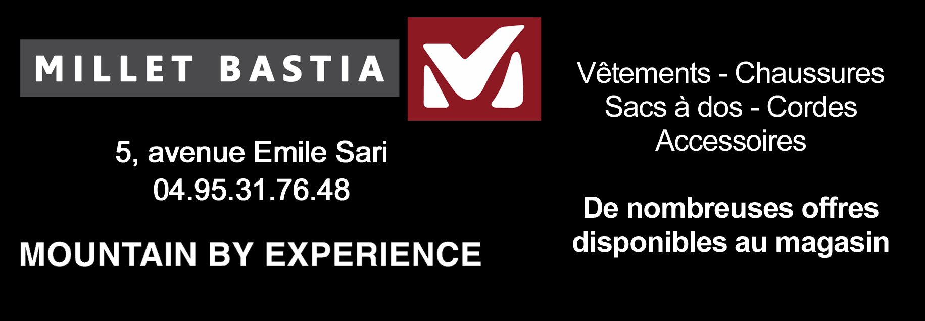 Partenariat entre Millet Bastia et Couleur Corse. Partenariat entre Millet Bastia et Couleur Corse.