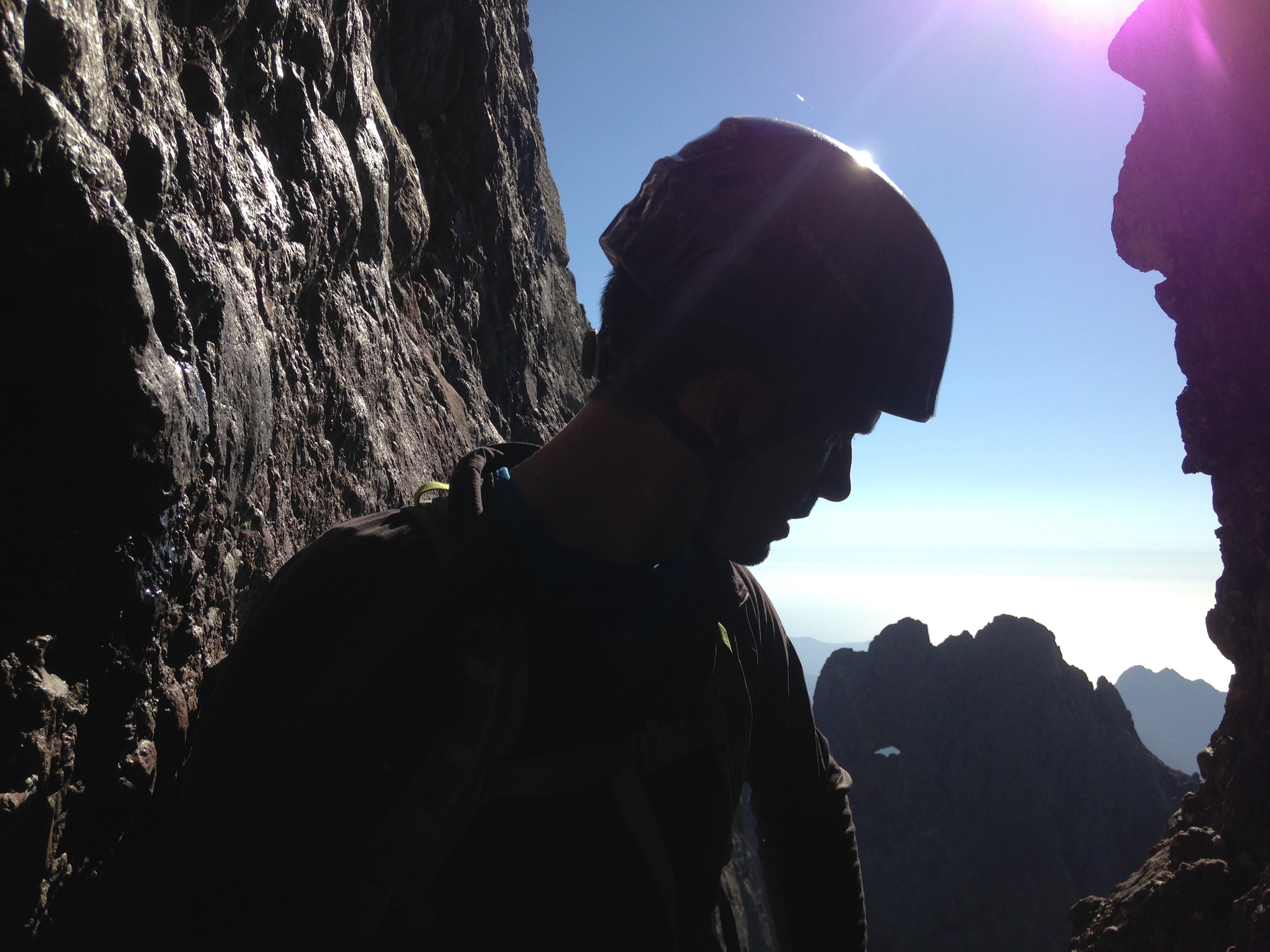 Voie du nid d'aigle à la Paglia Orba Voie du nid d'aigle à la Paglia Orba