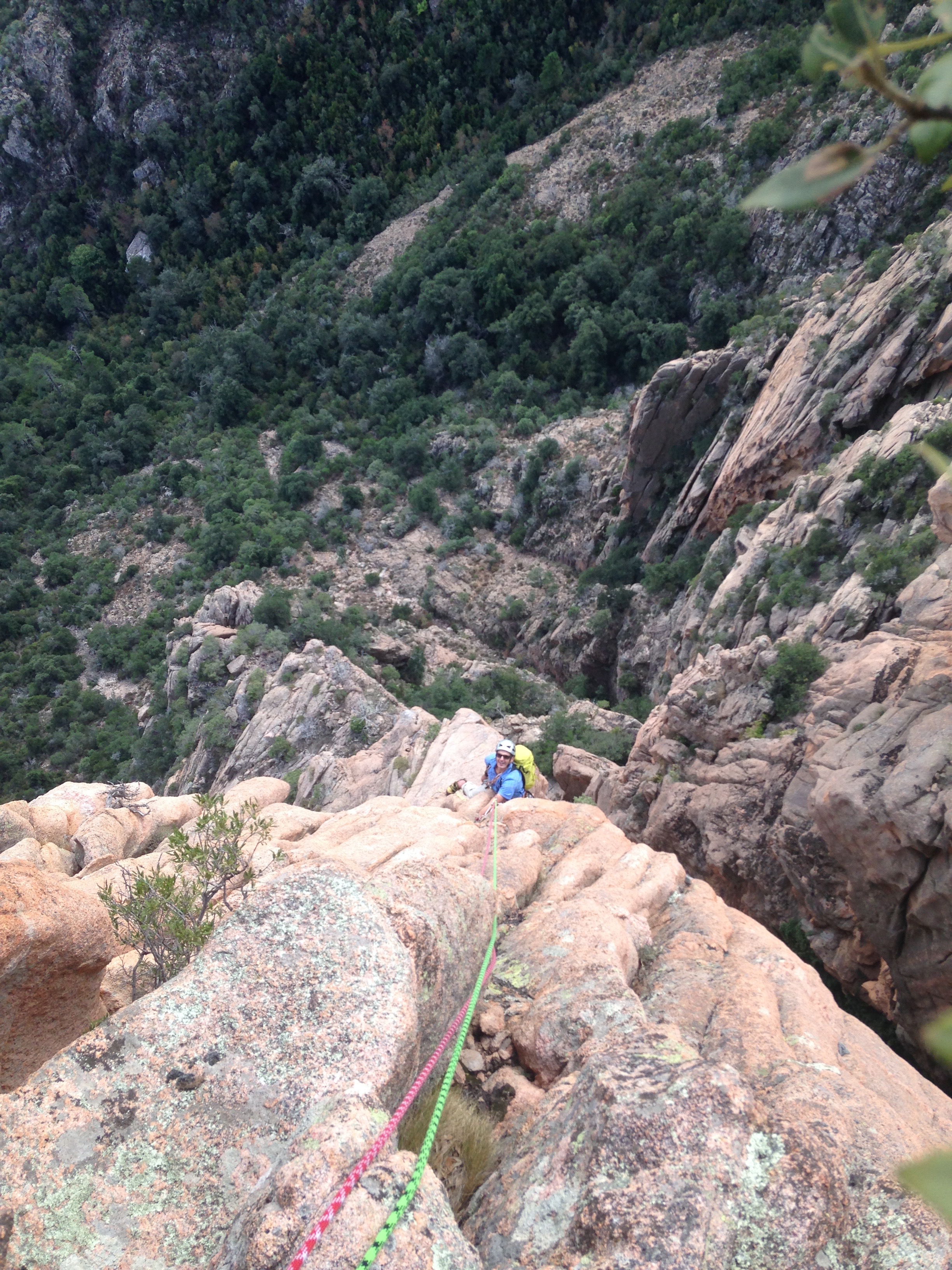 Escalade en Corse avec une sélection de 5 grandes voies pour un séjour de rêve