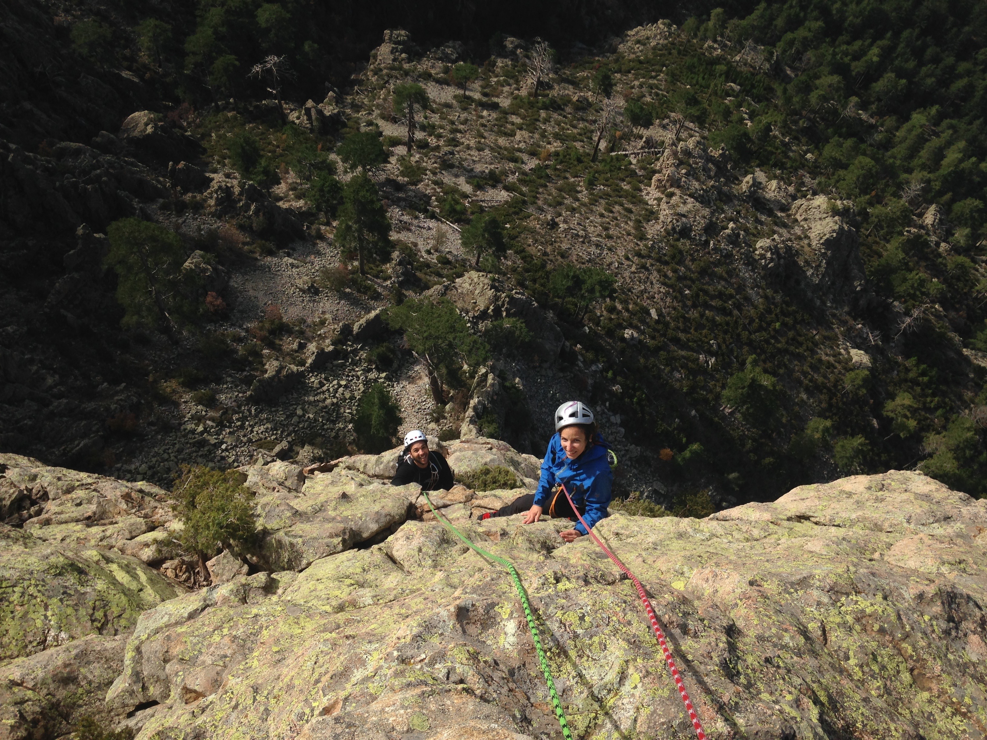 Escalade dans la vallée de la Restonica Escalade dans la vallée de la Restonica