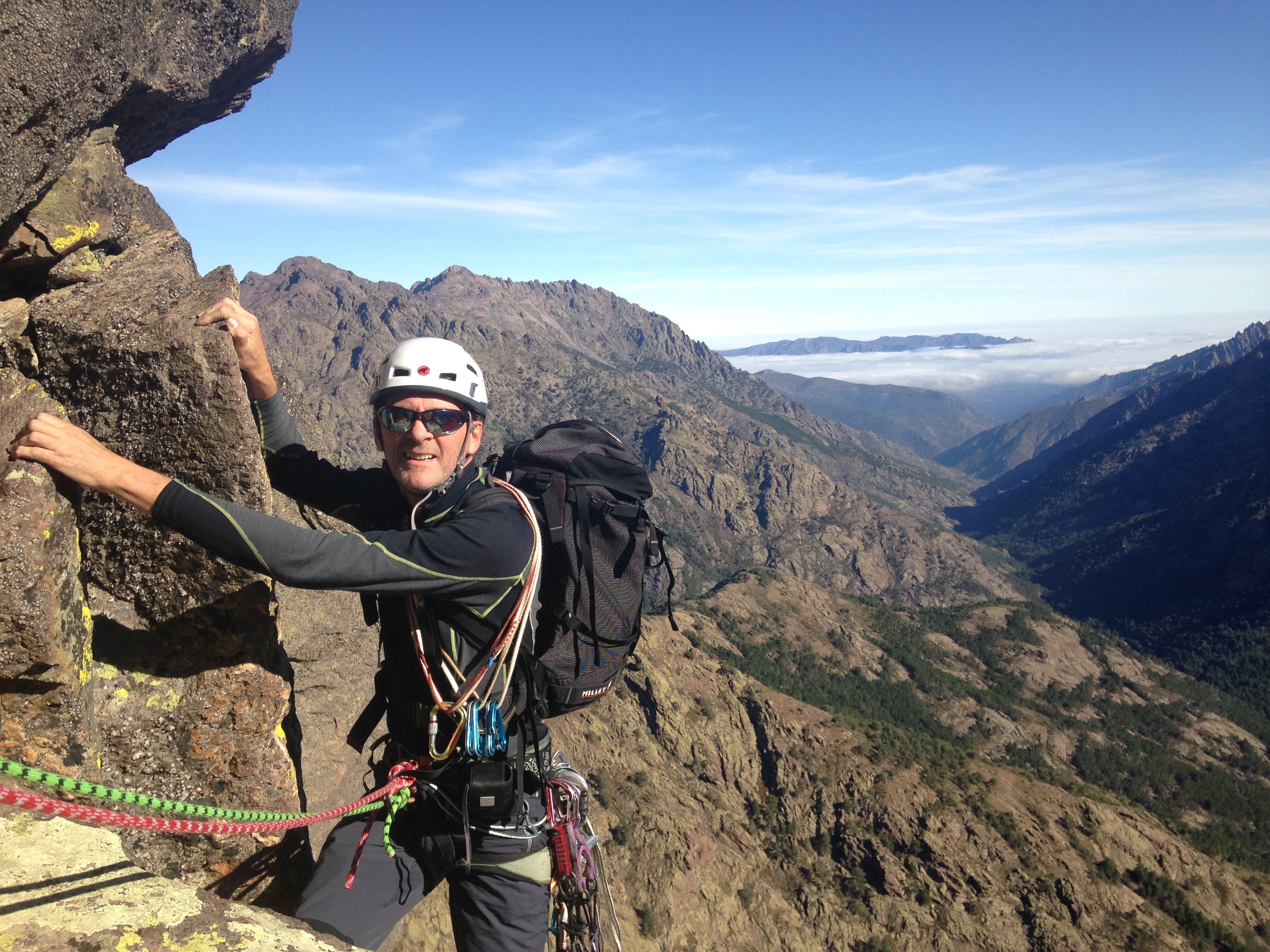Escalade en Corse dans la vallée d'Asco Escalade en Corse dans la vallée d'Asco