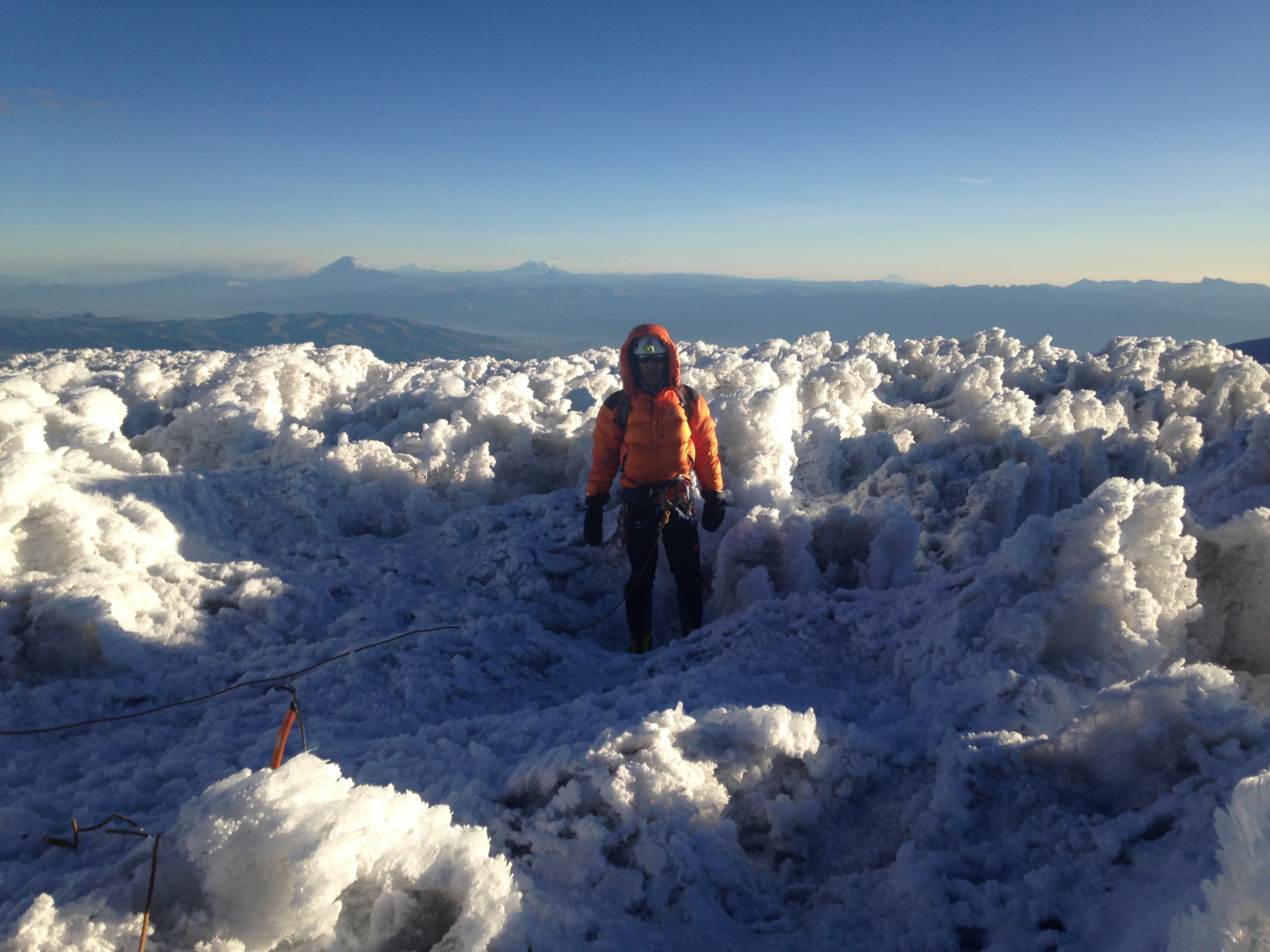 Sommet du Chimborazo et ses 6310 mètres