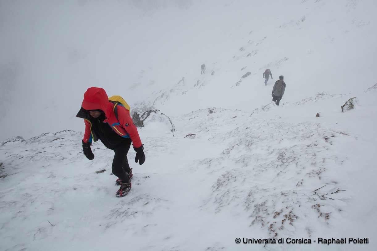 Cramponnage à Asco avec les Étudiants de l'Université de Corse Cramponnage à Asco avec les Étudiants de l'Université de Corse