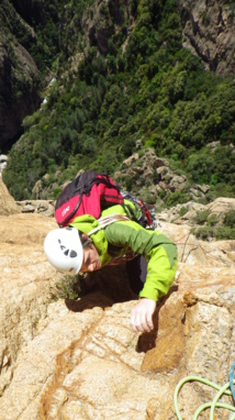 Bavella, escalade en hiver