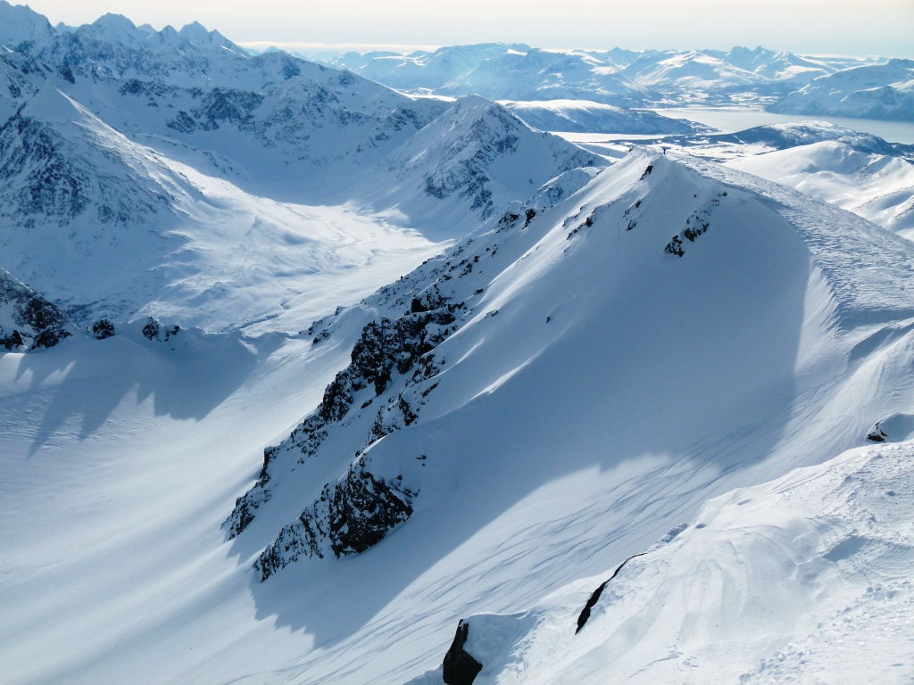 Ski de randonnée en Norvège et neige froide